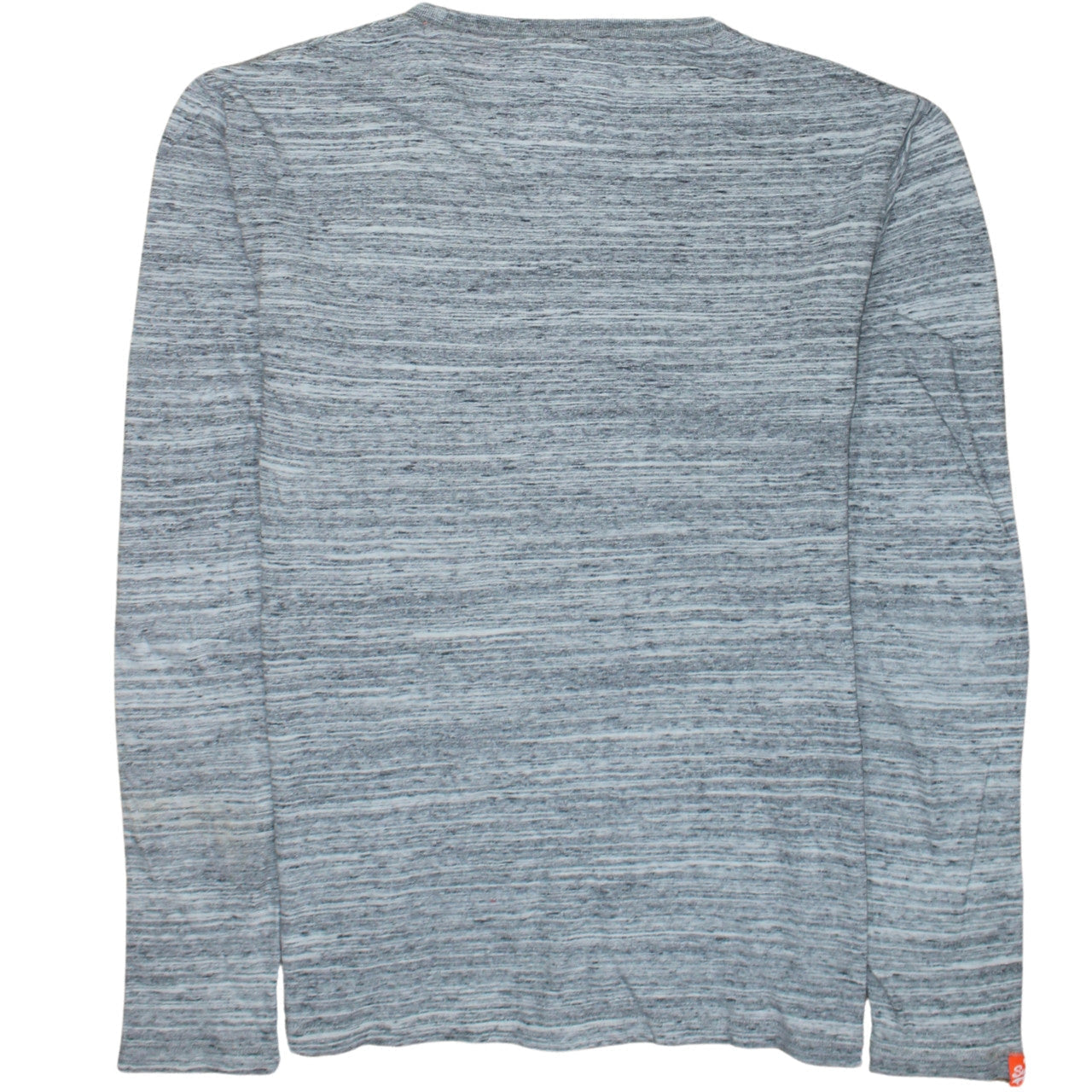 Superdry Men's Grey Long Sleeve Cotton T-Shirt XL