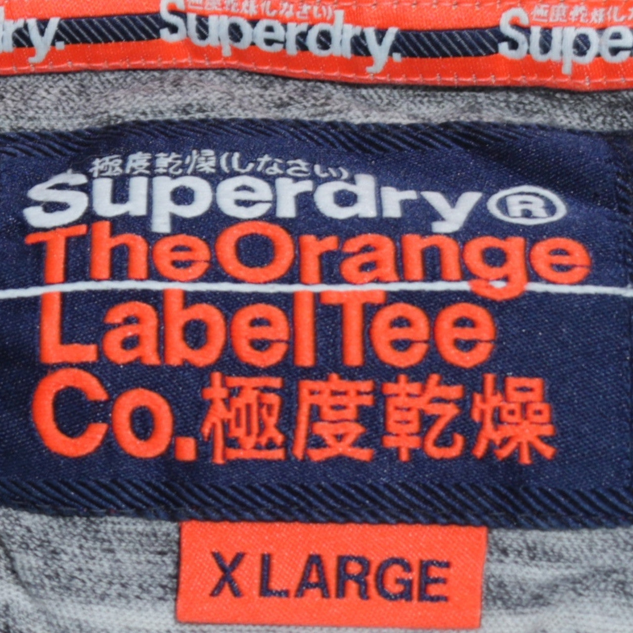 Superdry Men's Grey Long Sleeve Cotton T-Shirt XL