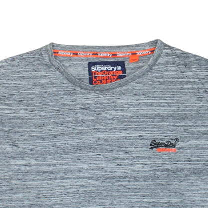 Superdry Men's Grey Long Sleeve Cotton T-Shirt XL