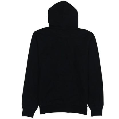 Fila Womens Black Large Pullover Hoodie with Logo and Tape Detail