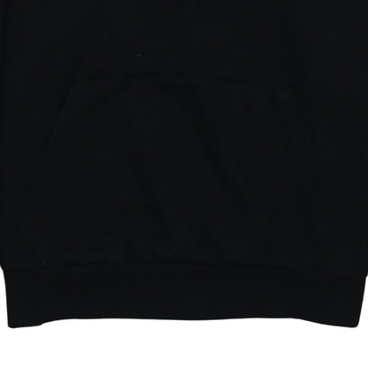 Fila Womens Black Large Pullover Hoodie with Logo and Tape Detail