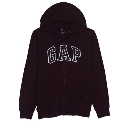 GAP Men's Brown Full Zip Hoodie L Cotton College Style