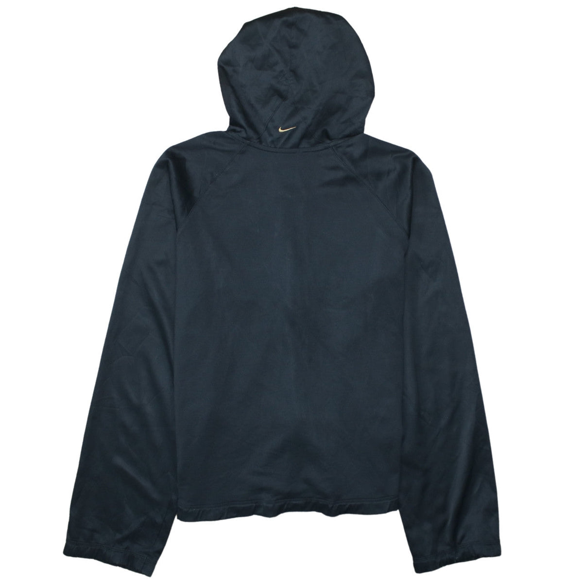 Nike Womens Black Full Zip Hooded Sweatshirt M 10 Polyester Blend