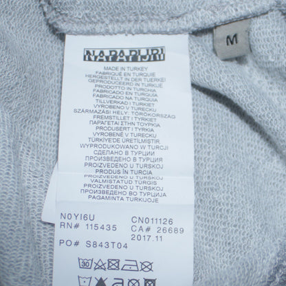 Napapijri Mens Grey Crew Neck Logo Sweatshirt Size M