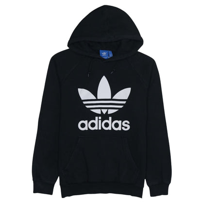 Adidas Women’s Black Pullover Hoodie, Medium, Logo Print, Casual Wear