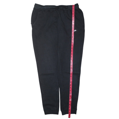 Nike Men's Black Jogger Sweatpants L Fleece Tapered Casual