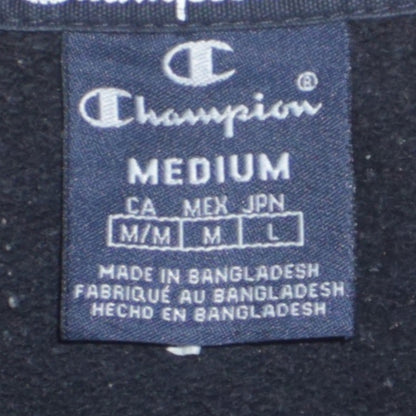 Champion Men's Black Medium Crew Neck Pullover Sweatshirt