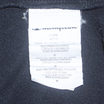 Champion Men's Black Medium Crew Neck Pullover Sweatshirt