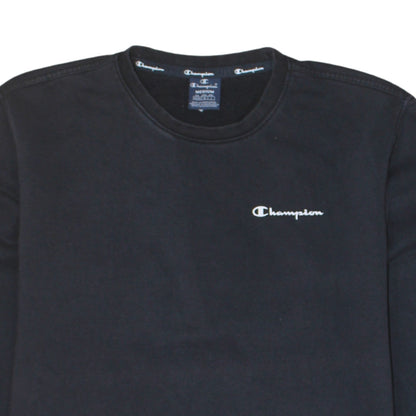 Champion Men's Black Medium Crew Neck Pullover Sweatshirt