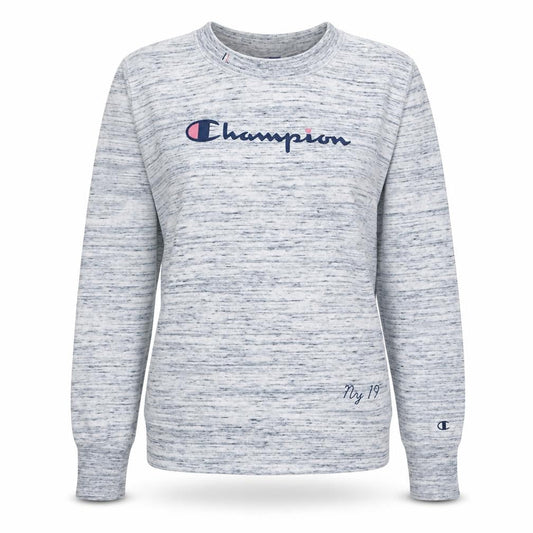 Champion Women’s Grey Marl Pullover Sweatshirt Large Cotton Blend