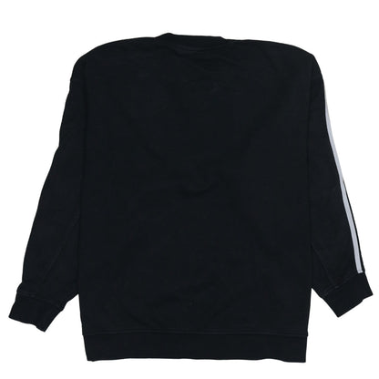 Adidas Women Black Crew Neck Pullover Sweatshirt UK 10