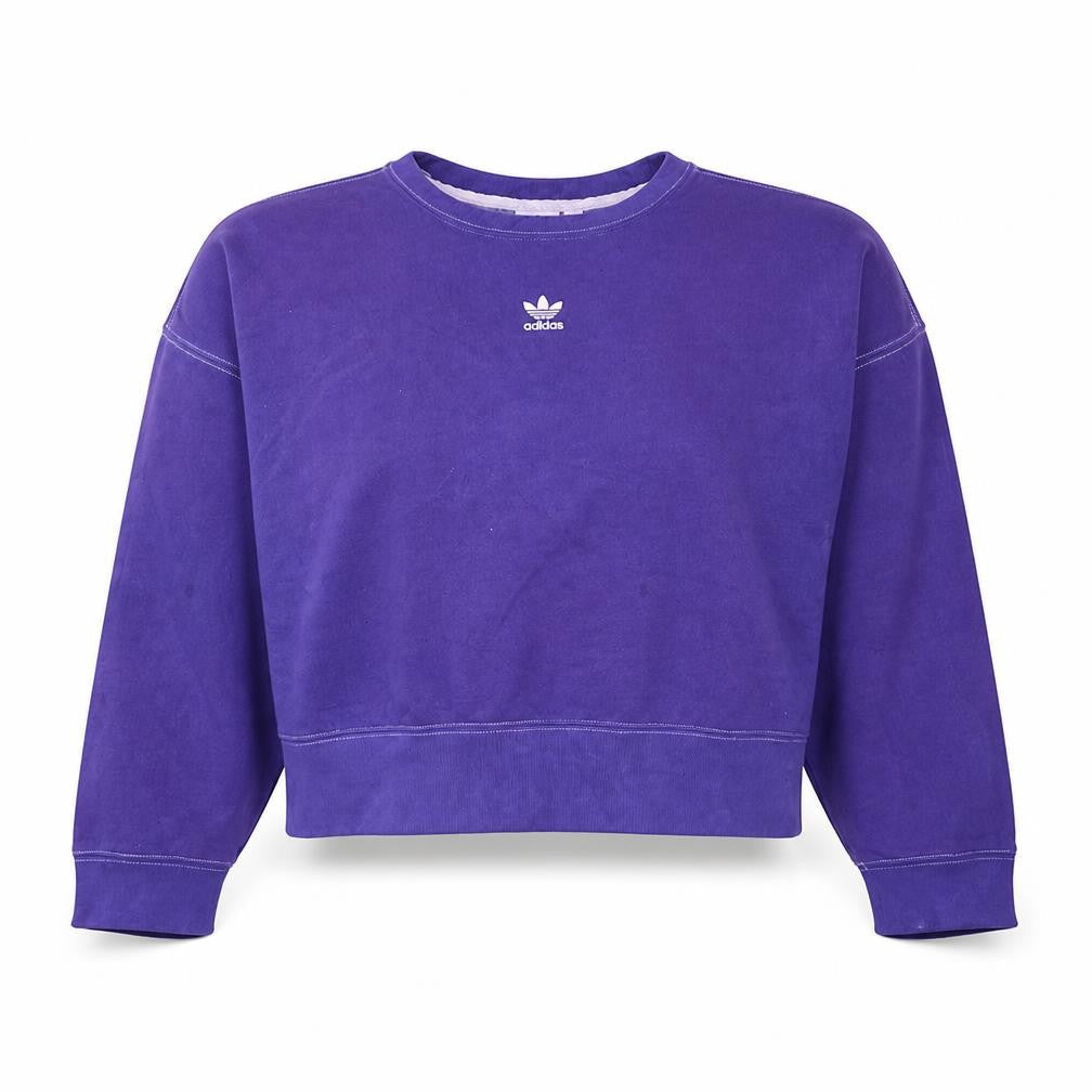 Adidas Women Purple Crew Neck Pullover Sweatshirt Size 12
