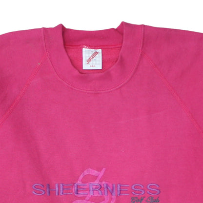 Jerzees Womens Pink Sheerness Golf Club Pullover Sweatshirt Size L