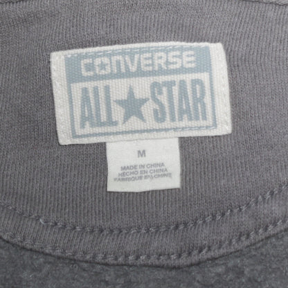Converse Men’s Grey Bomber Jacket Size M Full Zip Cotton Blend