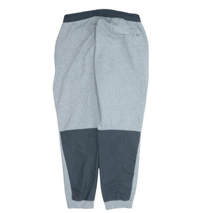Nike Men's Grey Jogger Sweatpants L Elastic Waist Logo Sportswear