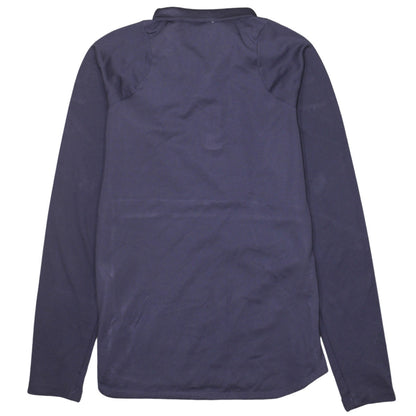 Nike Womens Purple Dri-FIT 1/4 Zip Sweatshirt XS Sports Top