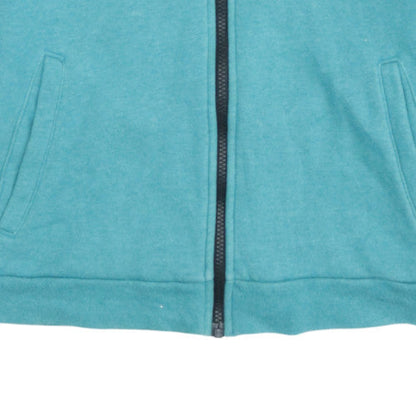 Nike Girls Blue Full Zip Hoodie 12-13 Years Logo Fleece Sportswear