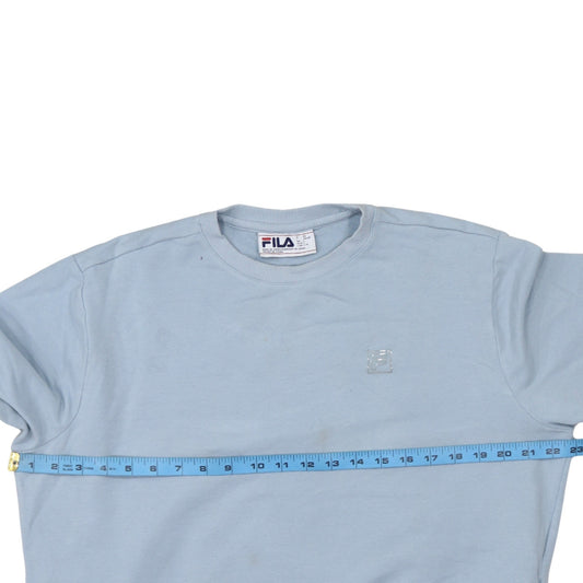 FILA Women Blue Crew Neck Pullover Sweatshirt Size L