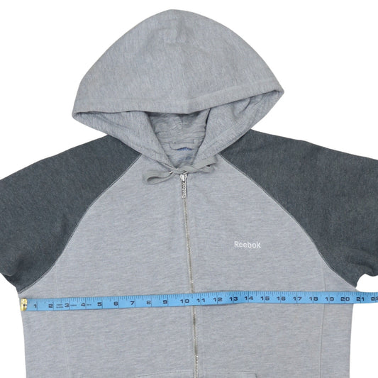 Reebok Men Grey Full Zip Hoodie Size S Classic Sportswear