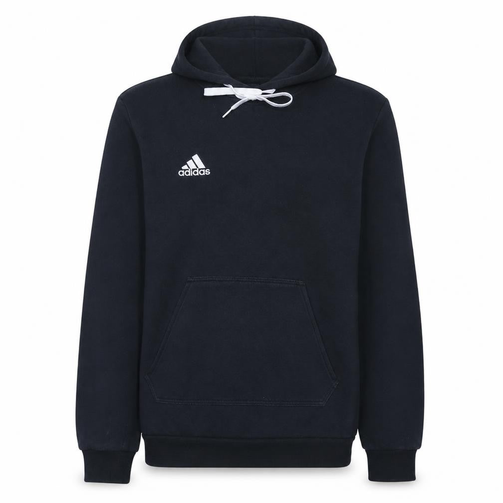 adidas Mens Black Small Pullover Hoodie Fleece Sportswear