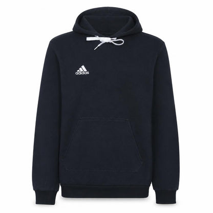 adidas Mens Black Small Pullover Hoodie Fleece Sportswear