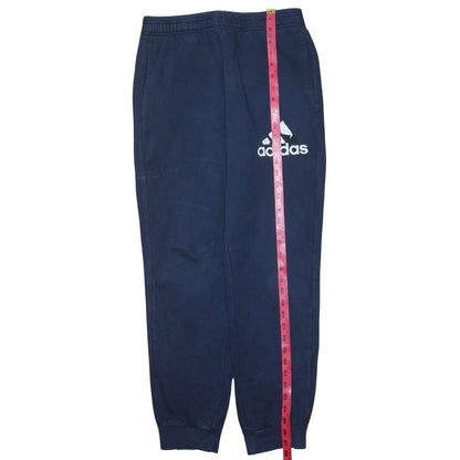 Adidas Men Blue M Sweatpants Tapered Fleece Joggers