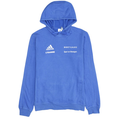 Adidas Men's Blue Pullover Hoodie Small Athletic Fit