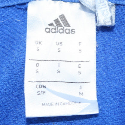 Adidas Men's Blue Pullover Hoodie Small Athletic Fit