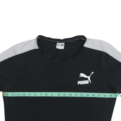 Puma Men's Black Crew Neck Short Sleeve Sports T-Shirt Size L