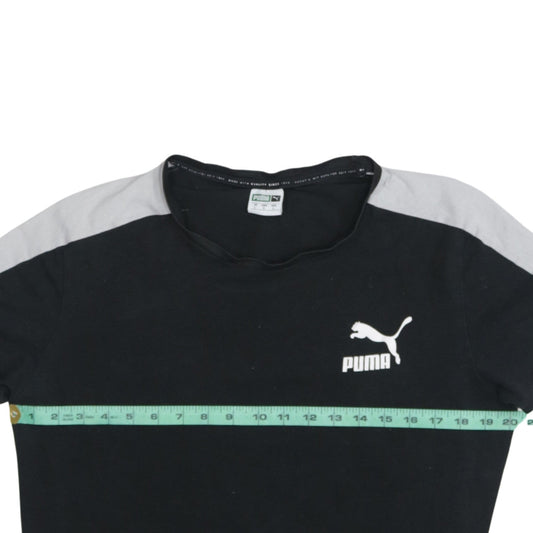 Puma Men's Black Crew Neck Short Sleeve Sports T-Shirt Size L