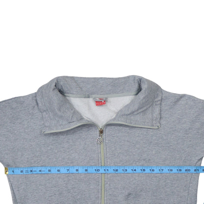 Puma Womens Grey Full Zip Sweatshirt UK 14