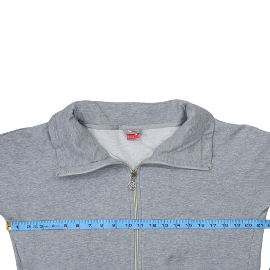 Puma Womens Grey Full Zip Sweatshirt UK 14
