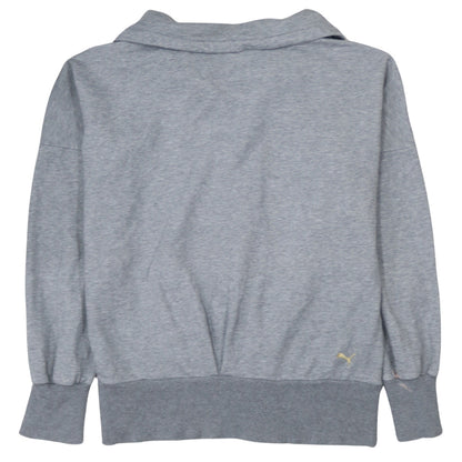 Puma Womens Grey Full Zip Sweatshirt UK 14