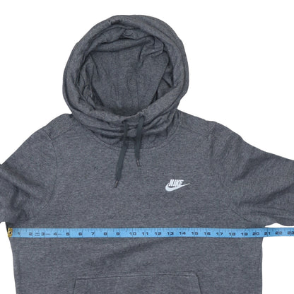 Nike Men's Grey Pullover Hoodie Size M Fleece Regular Fit