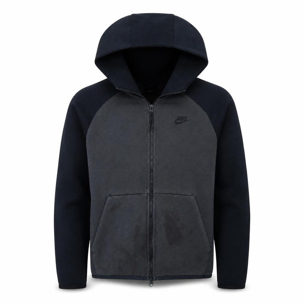 Nike Men's Grey Full Zip Hoodie Small Regular Fit Sportswear