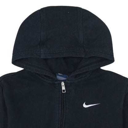 Nike Boys Black Full Zip Hoodie XL 13-15 Years Fleece Lined