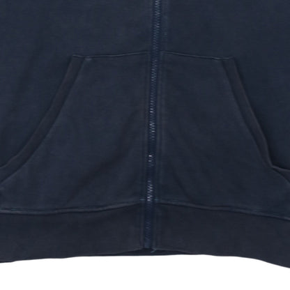 Quiksilver Men's Blue Colour Block Full Zip Hoodie Size XL