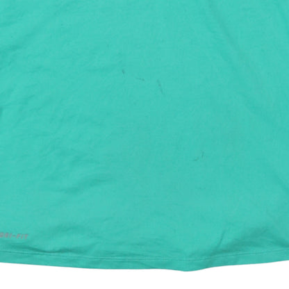 Nike Men's Green Dri-FIT Long Sleeve 1/4 Zip Running Top L