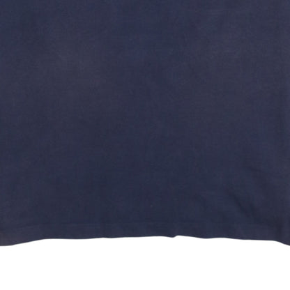 Tommy Jeans Men's Blue Regular Fit Cotton Polo Shirt L