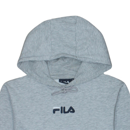 FILA Men's Small Grey Pullover Hoodie Embroidered Logo