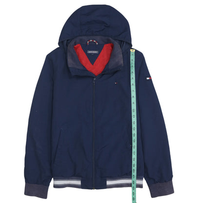Tommy Hilfiger Boys Blue Hooded Windbreaker Jacket Size 14 Years