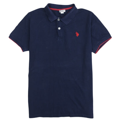 U.S. Polo Assn. Men's Blue Regular Fit Cotton Polo Shirt L