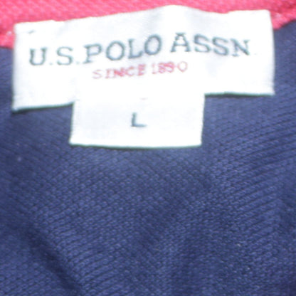 U.S. Polo Assn. Men's Blue Regular Fit Cotton Polo Shirt L