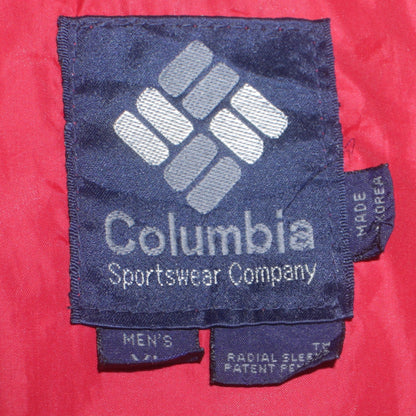 Columbia Men's Blue M Windbreaker Jacket with Red Lining