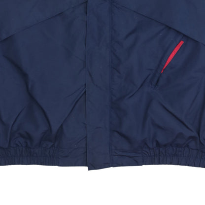 Columbia Men's Blue M Windbreaker Jacket with Red Lining