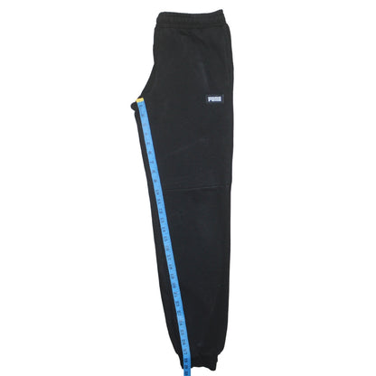 Puma Boys Black Jogger Sweatpants 14 Years Cotton Blend Fleece Trousers