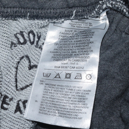 Adidas Womens Grey Cotton Blend Drawstring Sweatpants S