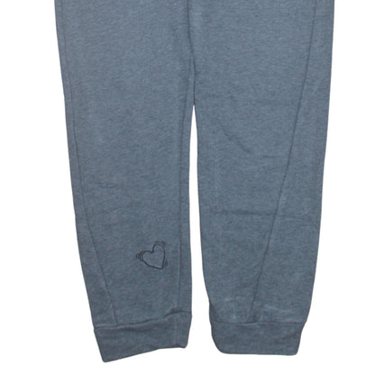 Adidas Womens Grey Cotton Blend Drawstring Sweatpants S