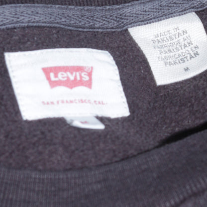 Levi's Men's Black Logo Crew Neck Long Sleeve T-Shirt Size M