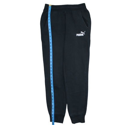 Puma Men's Black Small Regular Fit Fleece Sweatpants